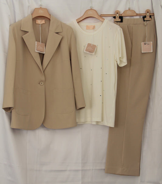 Tailleur beige