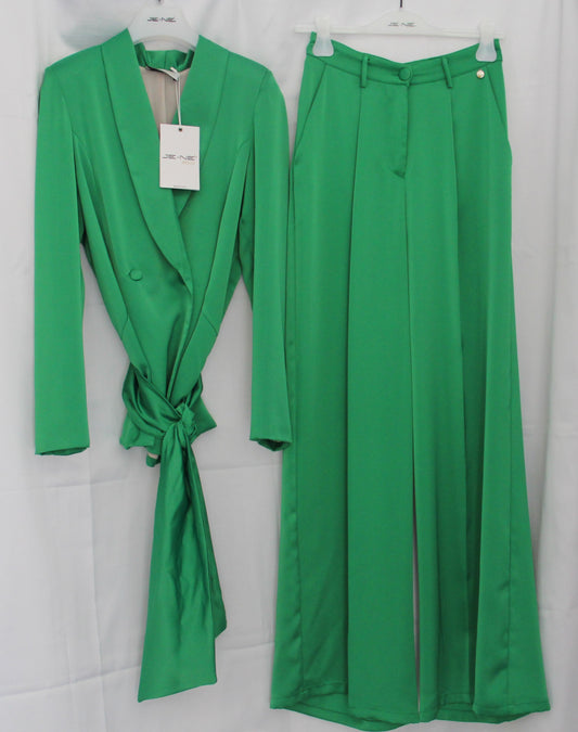 Tailleur verde smeraldo