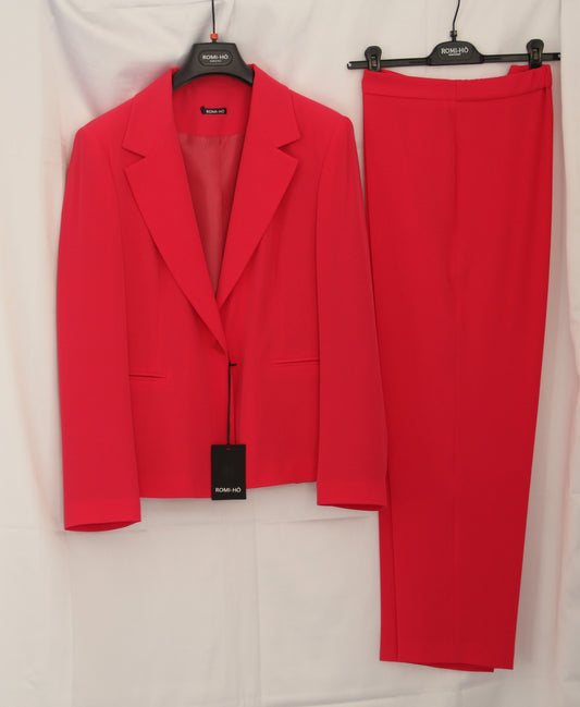 Tailleur rosso/rosa